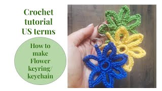 Crochet a flower  beginner friendly great for a teacher gift 🎁 [upl. by Nauquf329]