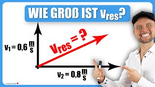 Berechne die resultierende Geschwindigkeit vres  Vektoren [upl. by Inimod800]