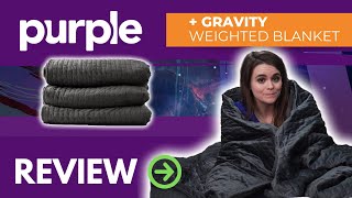 Gravity Weighted Blanket Review w Emma  Limited Purple Edition [upl. by Thorbert]