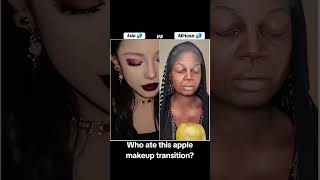 who ate this apple makeup transition [upl. by Yllrebmik]