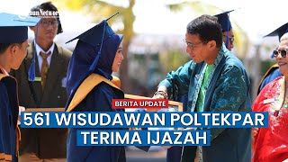 561 Wisudawan Poltekpar Makassar Terima Ijazah di Hadapan Menparekraf [upl. by Egamlat]