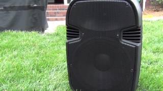 Pyle Pro 15 Inch Watt Portable Powered PA Speaker [upl. by Aisenet]