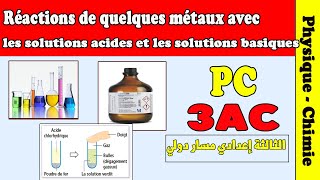 Action des solutions acides et basiques sur certains métaux 3APIC [upl. by Lener]