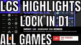 LCS Lock In Highlights ALL GAMES Spring 2022  Group A Day 1 [upl. by Kessel]