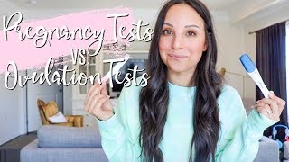 PREGNANCY TESTS VS OVULATION TESTS  DONT MAKE THESE MISTAKES  TTC TIPS [upl. by Tinya932]