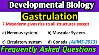 Human ReproductionGastrulation and Implantation Most Important Questions for NEET 2023 [upl. by Malvino76]