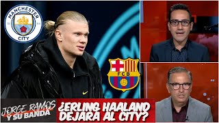 BOMBA La llegada de Erling Haaland al Barcelona vuelve al tapate en España  Jorge Ramos y Su Banda [upl. by Harold736]