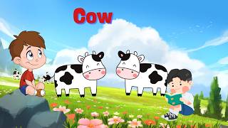 Farm animal Cow Horse Pig ChickenSongs for kids [upl. by Harold]