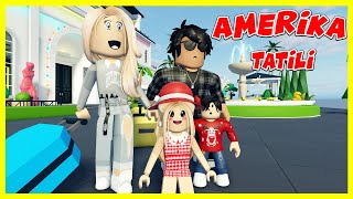 BABAM BİZİ AMERİKAYA TATİLE GÖTÜRÜYOR  ROBLOX AİLE HİKAYESİ  KÜBRA NİSA HAN KANAL [upl. by Shena764]