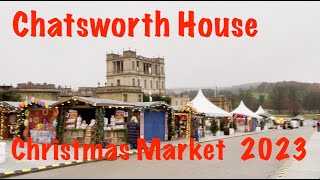 Christmas Market 2023 at the glorious Chatsworth House in the Derbyshire Dales [upl. by Ollehto986]