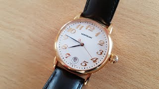 Montblanc Star Meisterstuck Date 7002 Dress Watch Review [upl. by Neeuq]