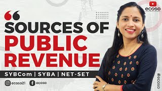 Sources Of Public Revenue  Tax and Non Tax Revenue  ecoso [upl. by Grey]