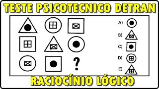 10 QUESTÕESTESTE PSICOTÉCNICO DO DETRAN  PRIMEIRA CNH [upl. by Harriot609]