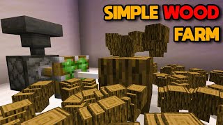 EASIEST Automatic AFK Tree Farm Tutorial Java amp Bedrock  Minecraft 121 [upl. by Aida]