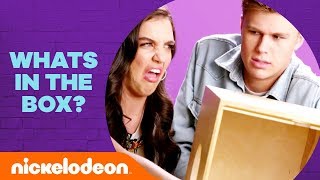 What’s in the Box Challenge ft Alex Wassabi Owen Joyner amp More  VidCon 2018  Nick [upl. by Lelah]