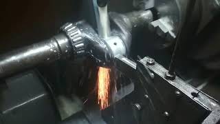 Crankshaft Grinding Process Regrinding of Crankshaft on CrankshaftGrinder Machine [upl. by Nylahsoj]