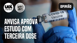 Estudo sobre terceira dose é positivo mas aplicação deve ser após vacinar todo mundo diz Vecina [upl. by Hgierb]