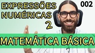 Matemática básica com exercícios  Expressões Numéricas Rafa Jesus [upl. by Culhert]