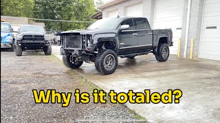 Rebuilding a wrecked 2015 GMC Sierra Part 1 Will it start [upl. by Schechter]