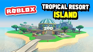 Building the ZOO island UPDATE in Roblox Tropical Resort Tycoon [upl. by Hanaj428]