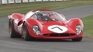 Ferrari 70th Anniversary Special at Goodwood  333SP F40 LM 250 GTO 330 P4 F1 V12 amp More [upl. by Ayifas]