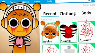 MAKING SPRUNKI HORROR OREN a ROBLOX ACCOUNT [upl. by Yelsnik]