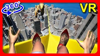 SLIDE in 360° VR  Fear of Heights 4K Oculas 高所恐怖症？ [upl. by Kevin739]