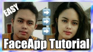 FaceApp GENDER SWAP TUTORIAL  Its Lloyd [upl. by Malissa579]