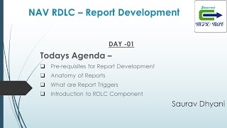 Day 01  How To Develop RDLC Report in Microsoft Dynamics NAV  Introduction [upl. by Leunamesoj]