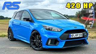 420HP FORD FOCUS RS MK3  260KMH REVIEW on AUTOBAHN [upl. by Ragouzis]