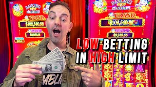 Betting SMALL on HIGH LIMIT Slots for the WIN [upl. by Ettenal922]