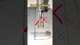 How to repair sewing machine if needle not going in center of needle plate sewing stitch shorts [upl. by Evyn]