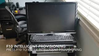 F10 Intellignet provisioning from boot overview HP Proliant g8 dl360p [upl. by Kerril]