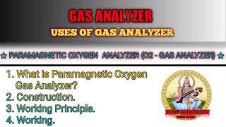 Gas AnalyzerParamagnetic Oxygen AnalyserO2Gas AnalyserWorking Of Paramagnetic Oxygen Analyzer [upl. by Niehaus]