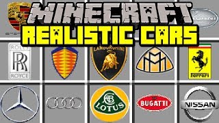 Minecraft REALISTIC CARS MOD  DRIVE AROUND GTA 5 CARS IN MINECRAFT  Modded MiniGame [upl. by Homovec]