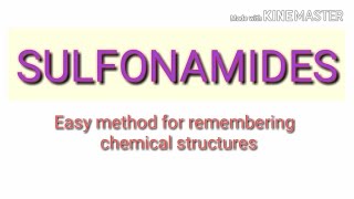 Sulfonamides chemical structures  medicinal chemistry [upl. by Clercq]