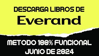 DESCARGA LIBROS GRATIS DE EVERAND MÉTODO 100 FUNCIONAL JUNIO DE 2024 [upl. by Refinnej768]