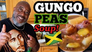 How to make Jamaican Gungo Peas Soup  Deddys Kitchen [upl. by Steffane507]