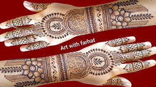 Very easy stylish mehndi design  arabic mehndi design  simple mehndi design  mehdi dizain mehndi [upl. by Ratha]