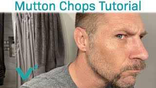 Modern Mutton Chop Tutorial  How To Style Mutton Chops [upl. by Esinej741]