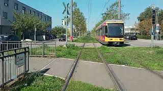 Karlsruhe Linie 2 von Knielingen Nord zur Neureuter Straße [upl. by Eutnoj596]