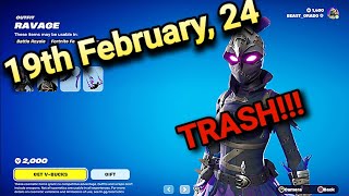 Fortnite item shop New 19 February 2024 fortniteitemshop [upl. by Frazer]