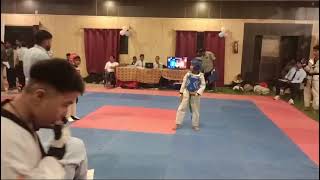 National sub  junior fight Agra up Nishant kumar mishra GMTAEKWONDO  youtube video youtube [upl. by Aissatsan]