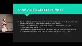 Choosing the Right Enteral Nutrition Formula  Ashley DePriest MS RD LD CNSC [upl. by Aisatana]