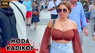 🇹🇷 kadikoy Moda Bazaar Asian Side of Istanbul 2023 Turkey Walking Tour Tourist Guide 4k [upl. by Cantone40]