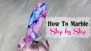 How to Create Marble Nail Art using DIY Alcohol Ink [upl. by Born]