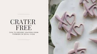 How to prevent cratering in royal icing [upl. by Atsyrhc]