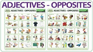 Adjectives  Opposites in English [upl. by Starkey]