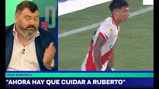 DEBUT Soñado para Ruberto en River [upl. by Skerl]