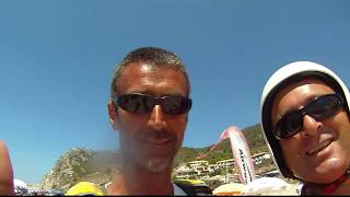 Great Tandem Paraglide Flight Lefkada Kathisma Beach filmed with GOPRO HD Hero [upl. by Miarhpe]